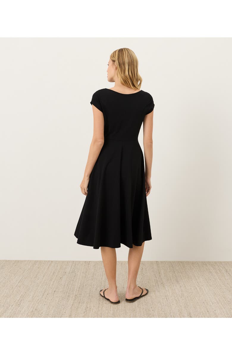 Pact Fit & Flare Ballet Dress Made with Organic Cotton, Alternate, color, Black