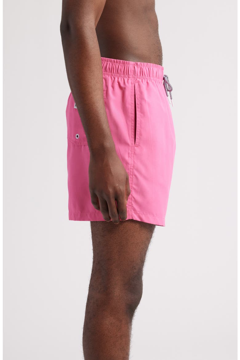 Solid Swim Trunks, Alternate, color, PINK