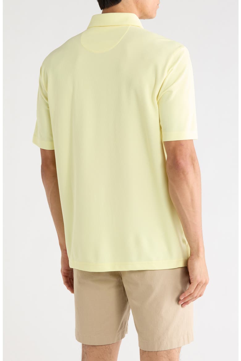 Stretch Piqué Button Front Shirt, Alternate, color, WAX YELLOW