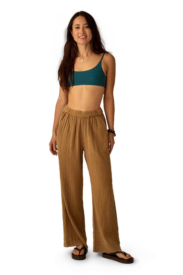 Nico Gauze Pant Nightdive, Main, color, Golden