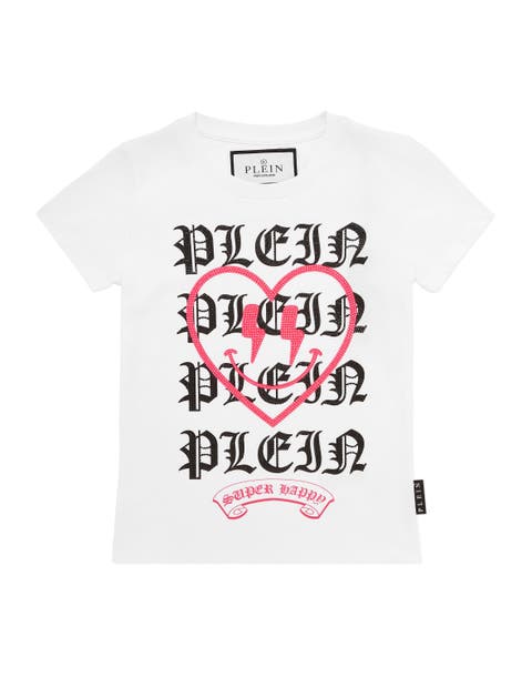 Burnout T-shirt Sexy Pure Strass Heart Girl
