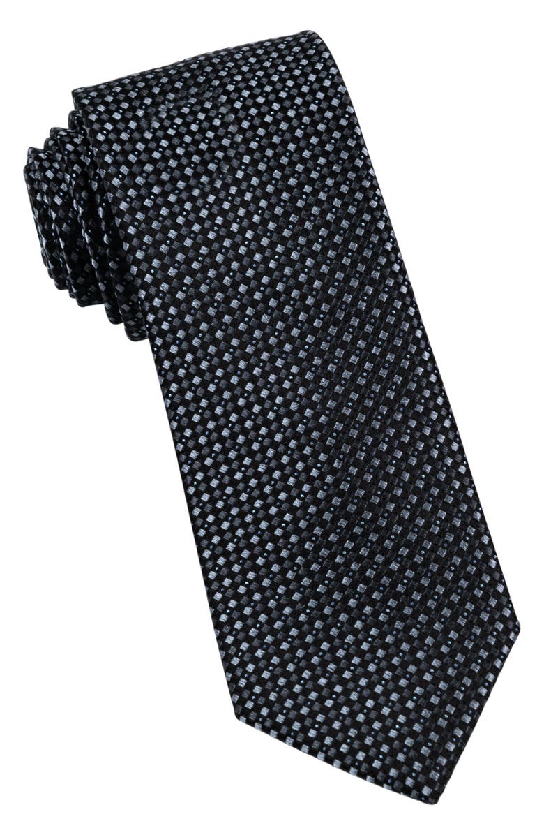 W.R.K Neat Silk Tie, Main, color, Black