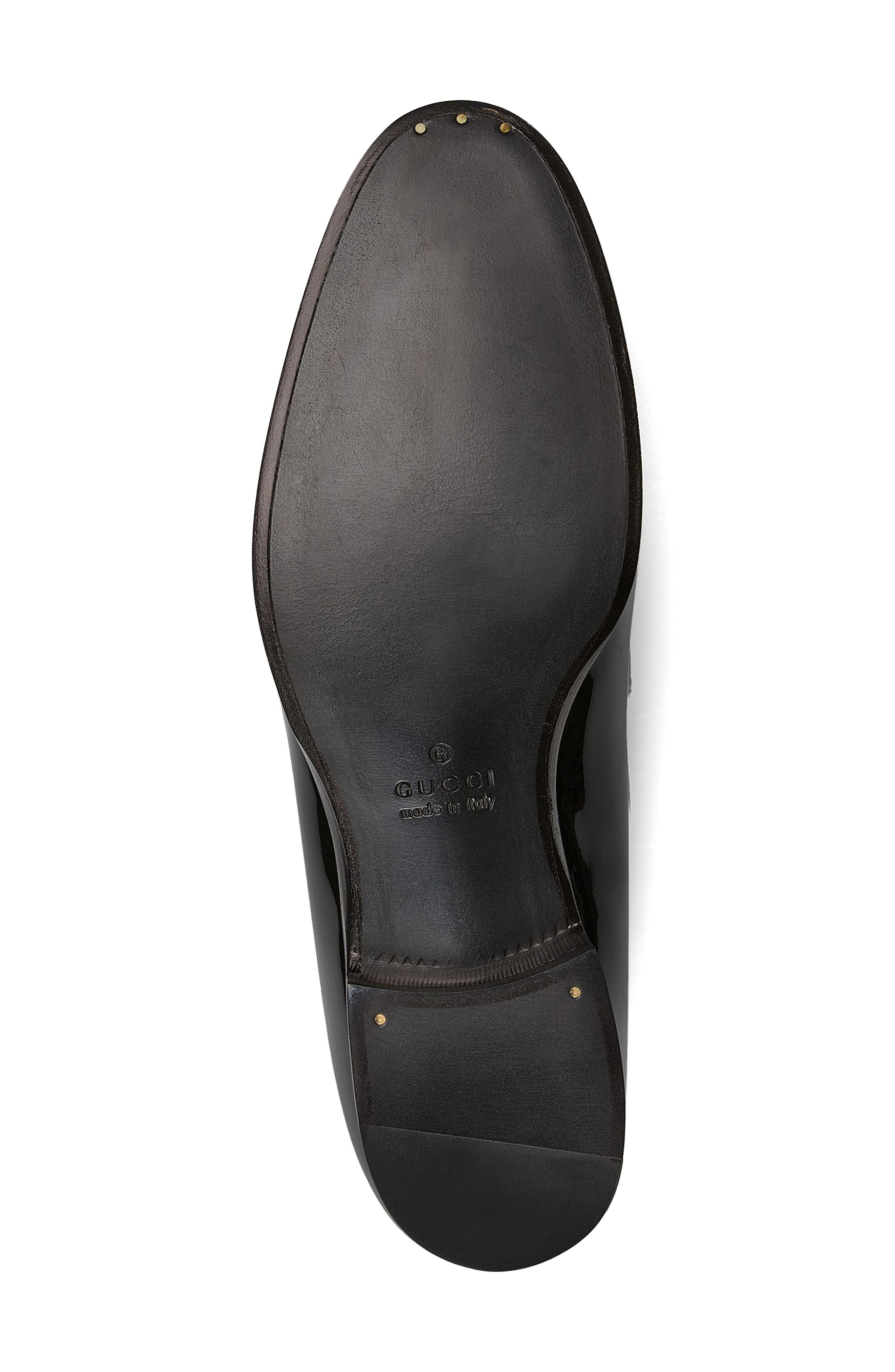 Gucci Next Bit Patent Leather Loafer, Alternate, color, Black