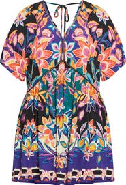 City Chic Island Breeze Short Caftan Swim Cover-Up