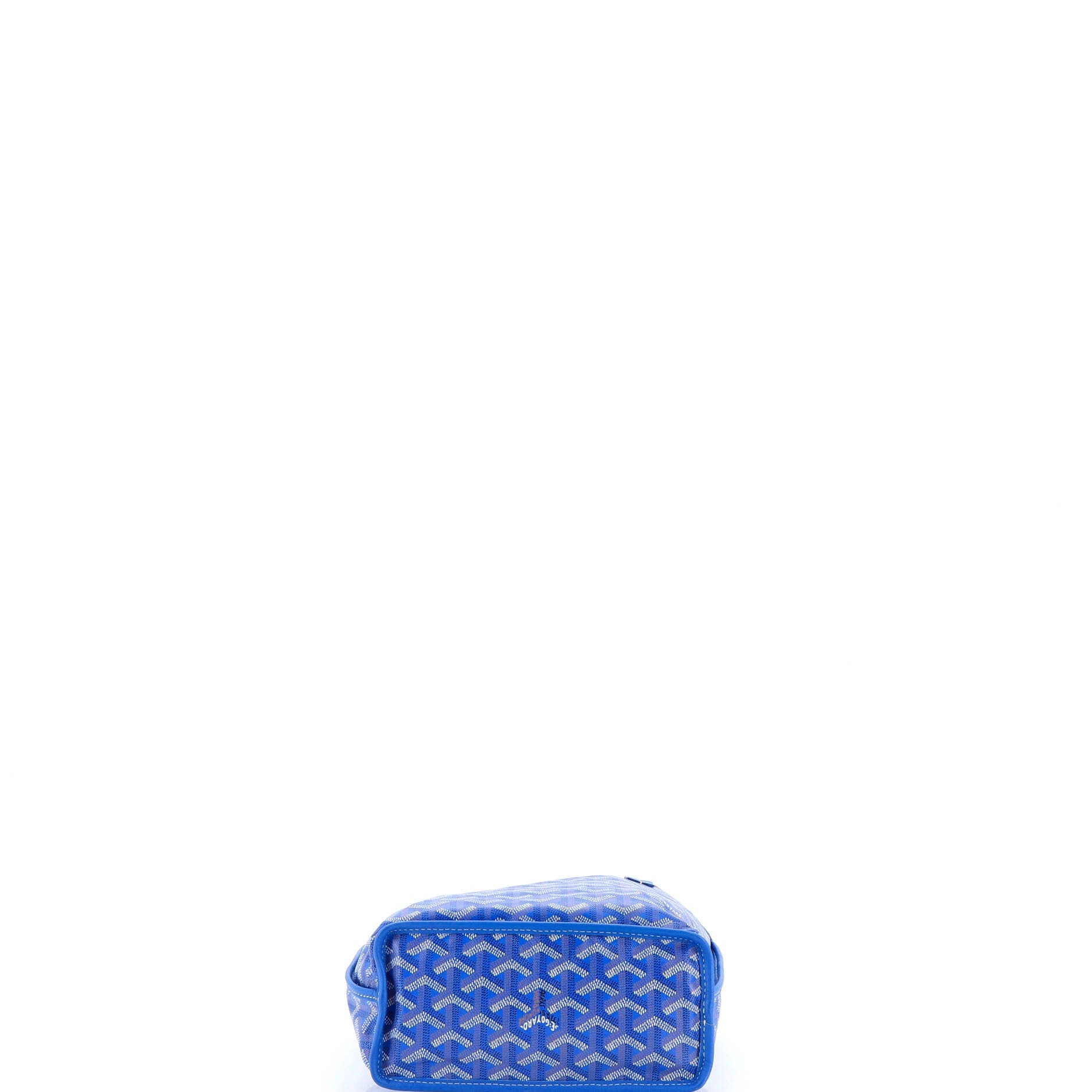 Pre-Owned Goyard Anjou Reversible Tote Coated Canvas Mini, Alternate, color, Blue