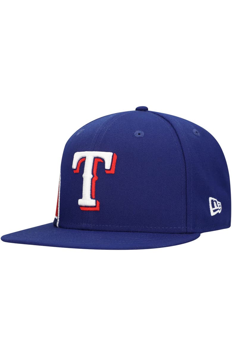 New Era Men's New Era Royal Texas Rangers Logo Strike 9FIFTY Snapback Hat, Alternate, color, Royal