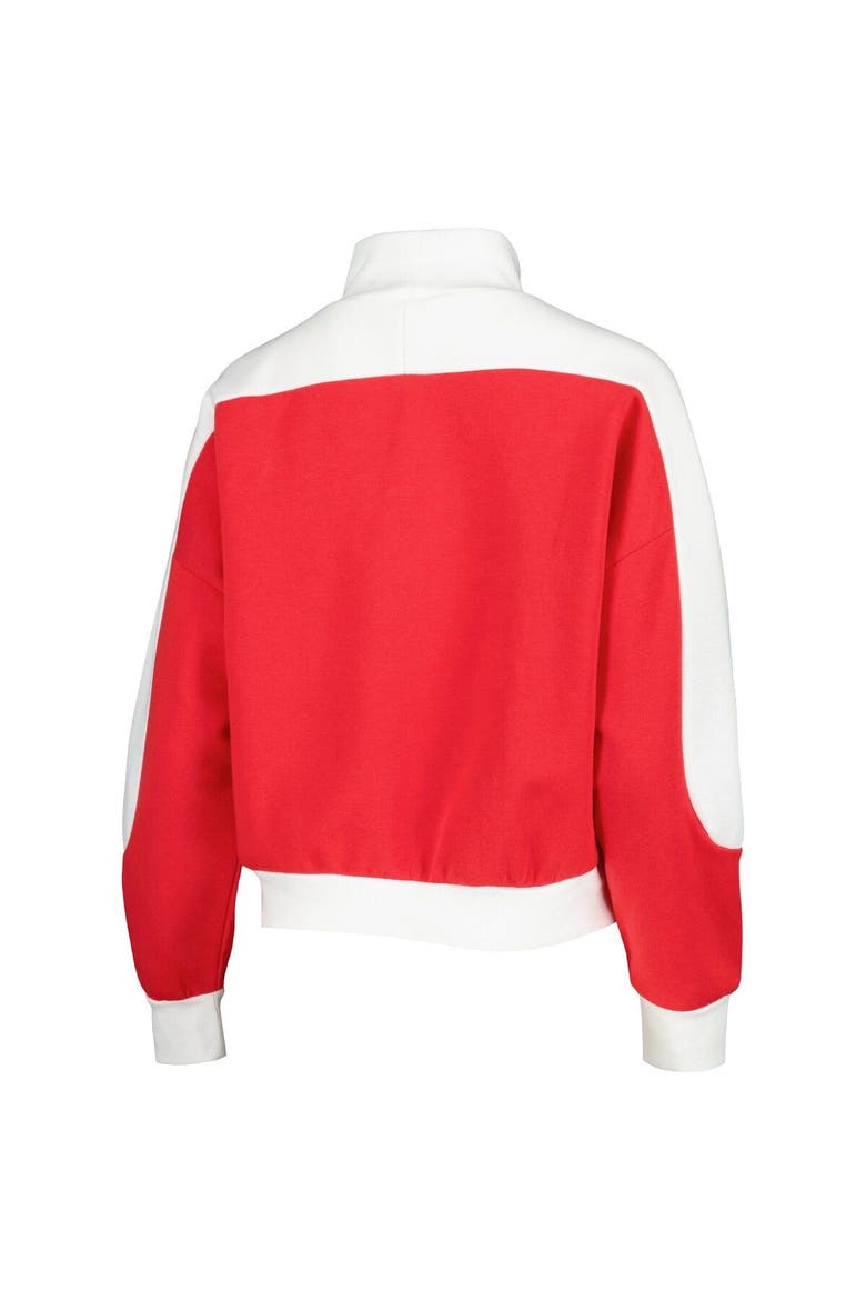 Women's Gameday Couture Red Ohio State Buckeyes Make it a Mock Sporty Pullover Sweatshirt, Alternate, color, Scarlet