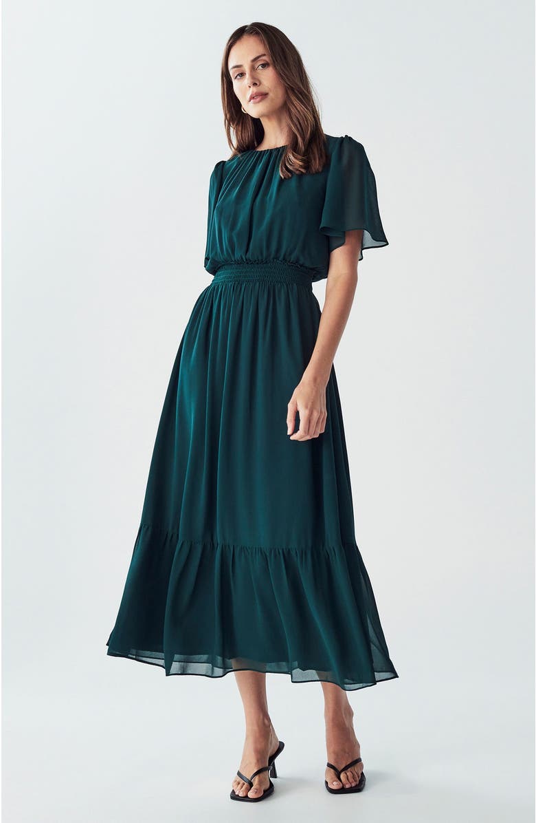 WILLA Casalla Midi Dress, Alternate, color, Emerald
