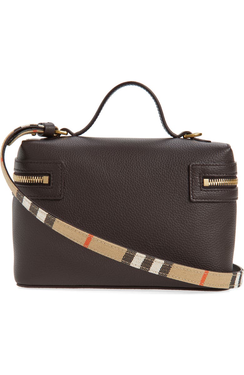 Burberry Bloomsbury Leather Vanity Bag, Alternate, color, Peat/ Sand