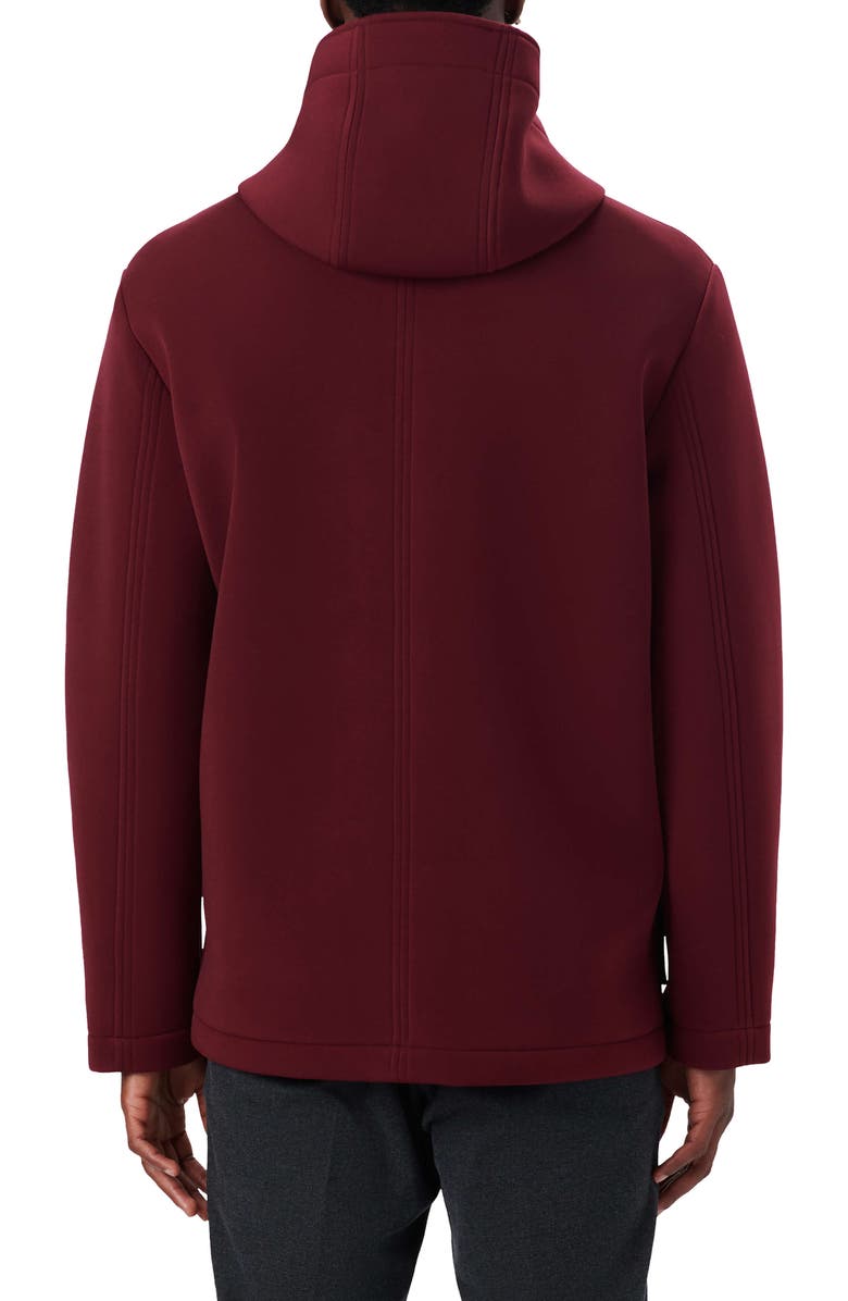 Bugatchi Full Zip Hooded Water Repellent Bomber Jacket, Alternate, color, 