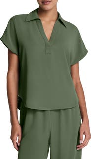 SPANX® Oversize Short Sleeve Collared Shirt
