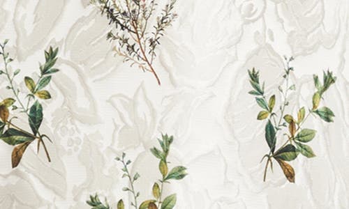 Sachin & Babi Kelsey Floral Jacquard Minidress In Pearl Panicle