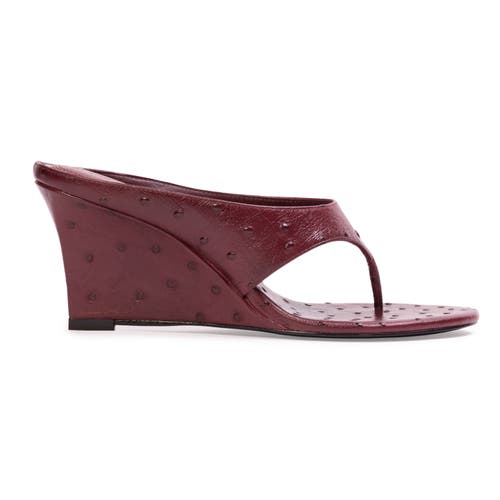 Black Suede Studio Mac 70 Wedge In Red