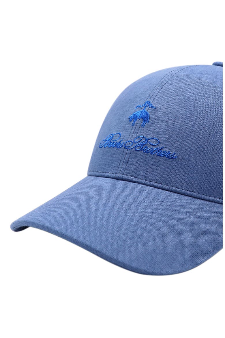 Linen Baseball Hat, Alternate, color, Blue