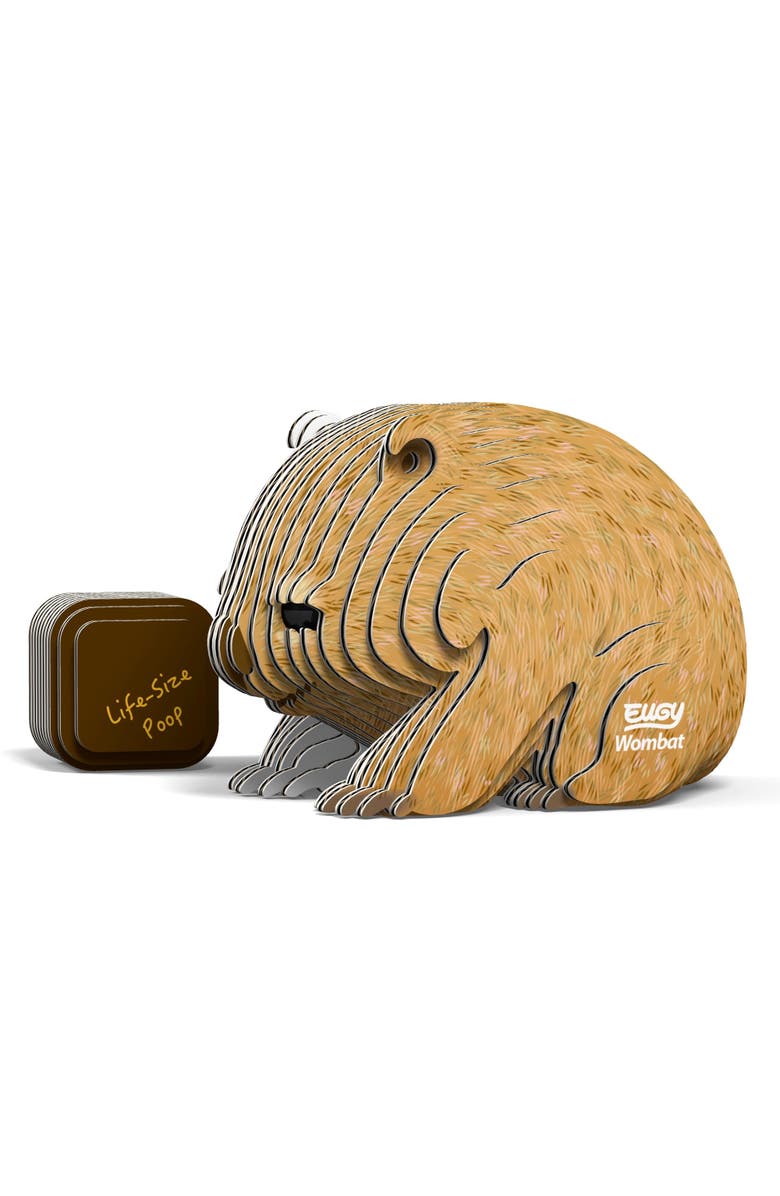 Eugy Puzzles Wombat 3D Puzzle, Alternate, color, NO COLOR