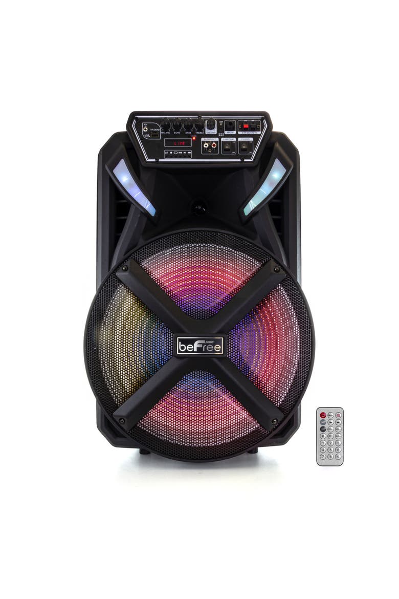 15 Inch Bluetooth Portable Rechargeable Party Speaker, Alternate, color, Black