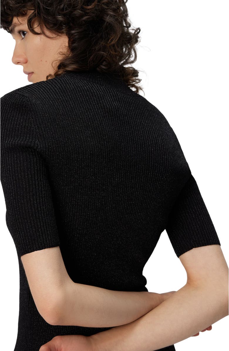 Missoni Mock Neck Sweater With Lamé Threads, Alternate, color, Black