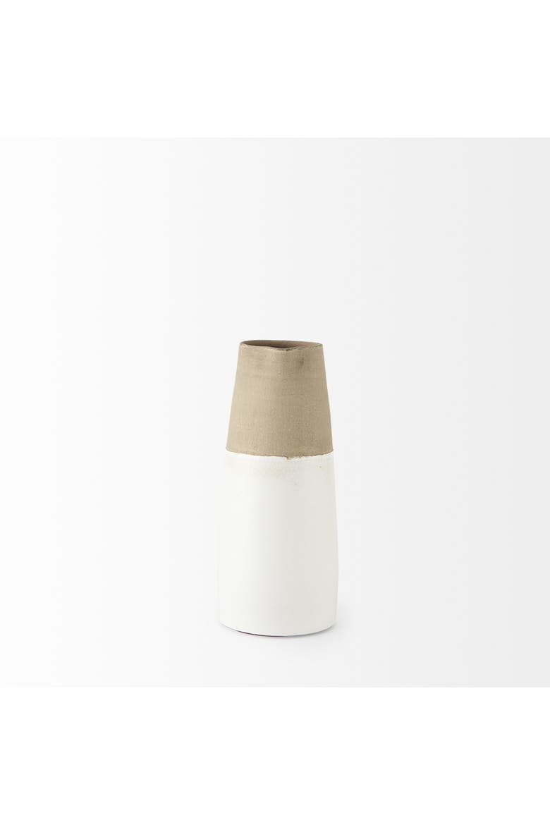 Garand  Two-Toned Ceramic Jug, Alternate, color, White