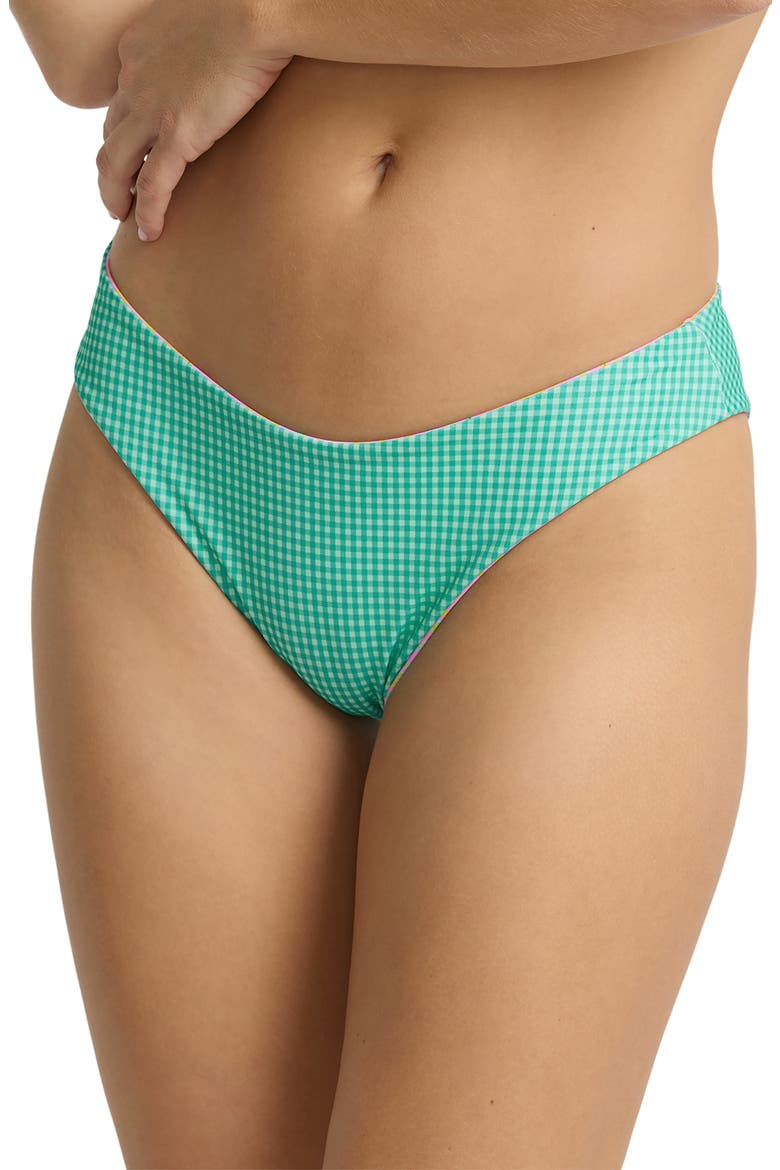Babe Alert Reversible Bondi Bikini Bottoms, Alternate, color, AGAVE