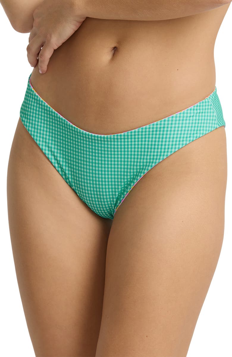 Billabong Babe Alert Reversible Bondi Bikini Bottoms, Alternate, color, Agave