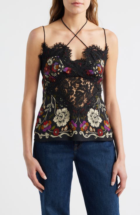 Rococo Flowers & Lace Camisole