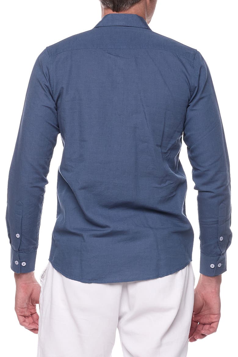 Full Sleeves Resort Shirt, Alternate, color, FRENCH BLUE
