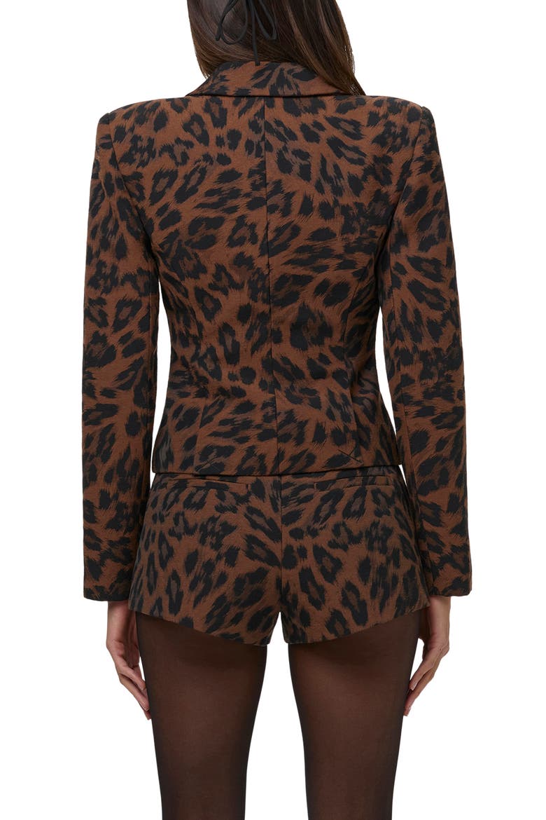 Tailored Blazer, Alternate, color, BRUSHED LEOPARD