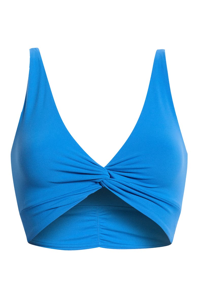 FP Movement Never Better Twist Front Sports Bra, Main, color, LIGHT COBALT