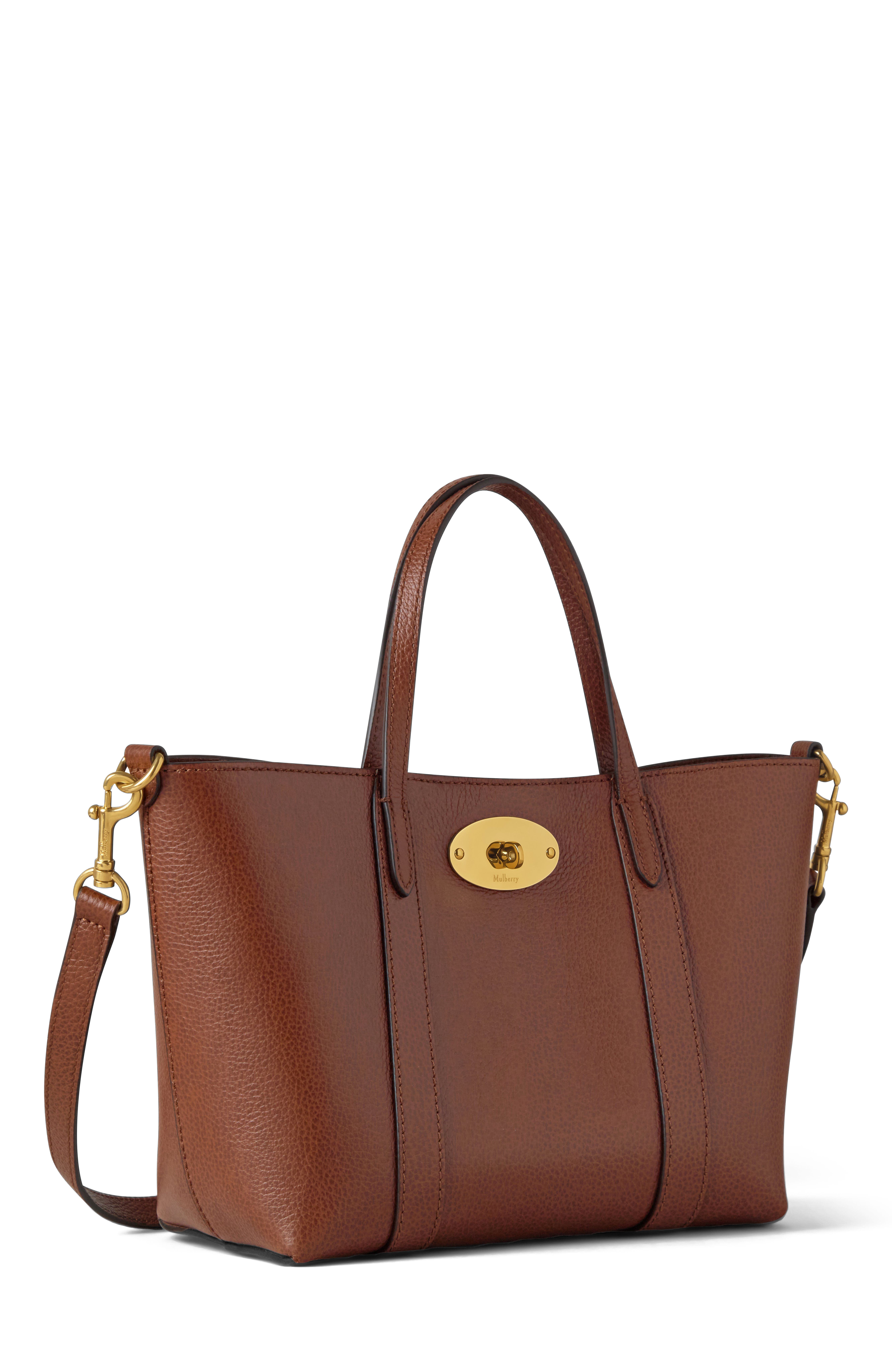 Mulberry Mini Bayswater Tote, Alternate, color, Oak