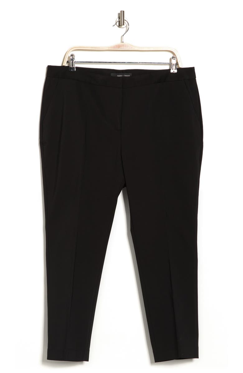 Amanda & Chelsea ATELIER LUXE Slash Pocket Ankle Pant, Alternate, color, Black