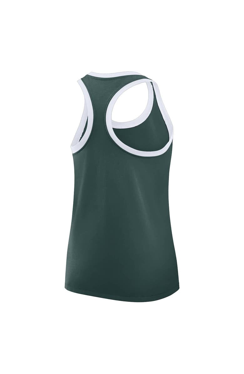 Nike Women's Nike Green Michigan State Spartans Primetime Tri-Blend Racerback Tank Top, Alternate, color, Green