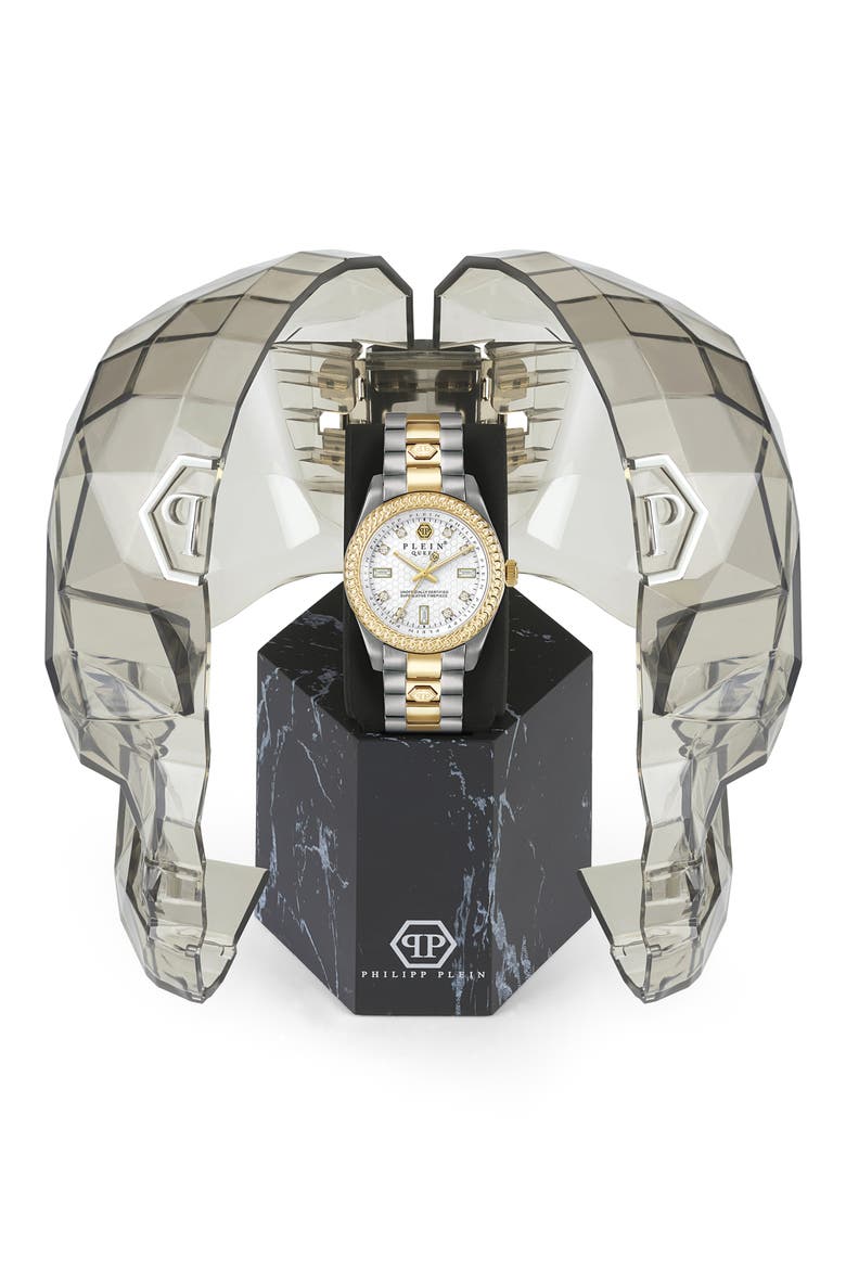 Queen Bracelet Watch, 36mm, Alternate, color, GOLD/ STAINLESS STEEL