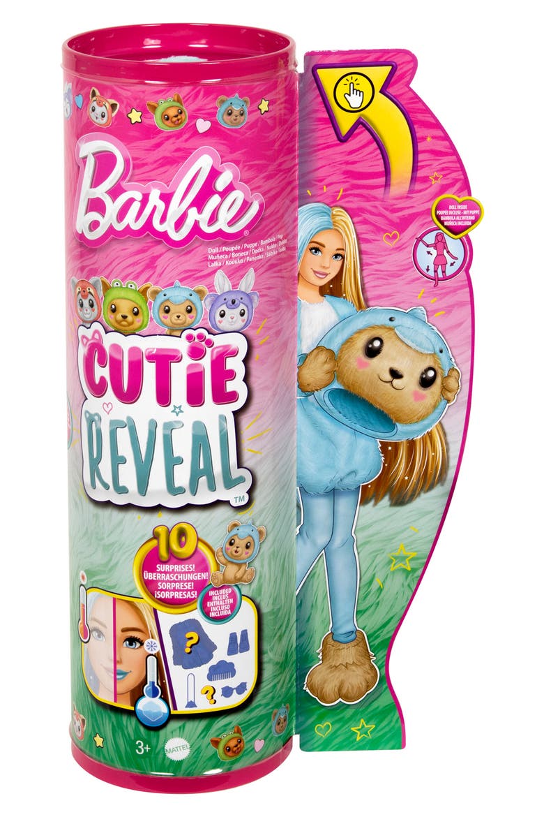Barbie® Cutie Reveal™ Teddy Bear as Dolphin Doll with 10 Surprises, Alternate, color, NONE