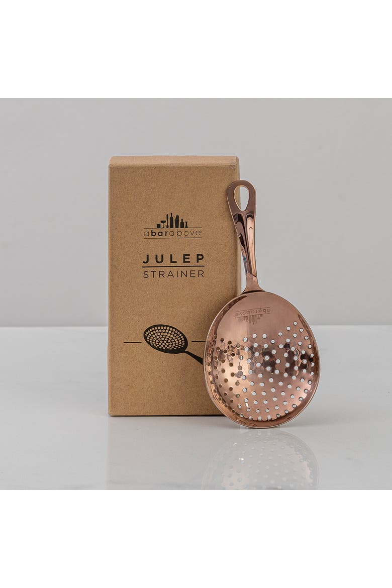 Antique Copper Julep Cocktail Strainer, Alternate, color, Antique Copper