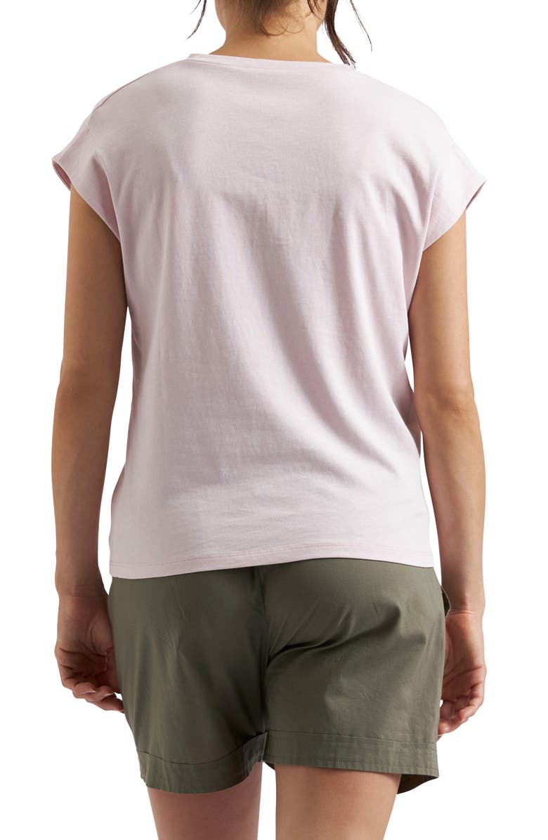 Ripe Maternity Marly Zip Nursing Tee, Alternate, color, Peony