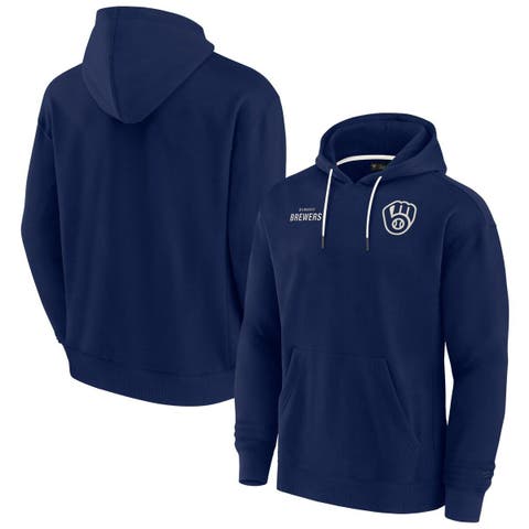 Unisex Fanatics Signature Navy Milwaukee Brewers Elements Super Soft Fleece Pullover Hoodie