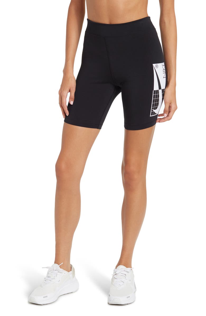 Nike Sportswear High Rise Bike Shorts, Main, color, 