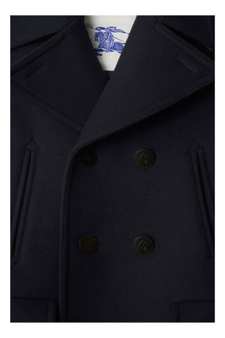 Wool Pea Coat, Alternate, color, Navy
