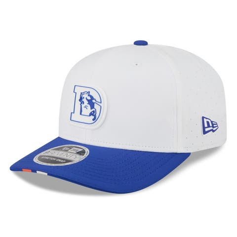 Men's New Era  White/Royal Denver Broncos 2025 NFL Training Camp Throwback Logo 9SEVENTY Adjustable Hat
