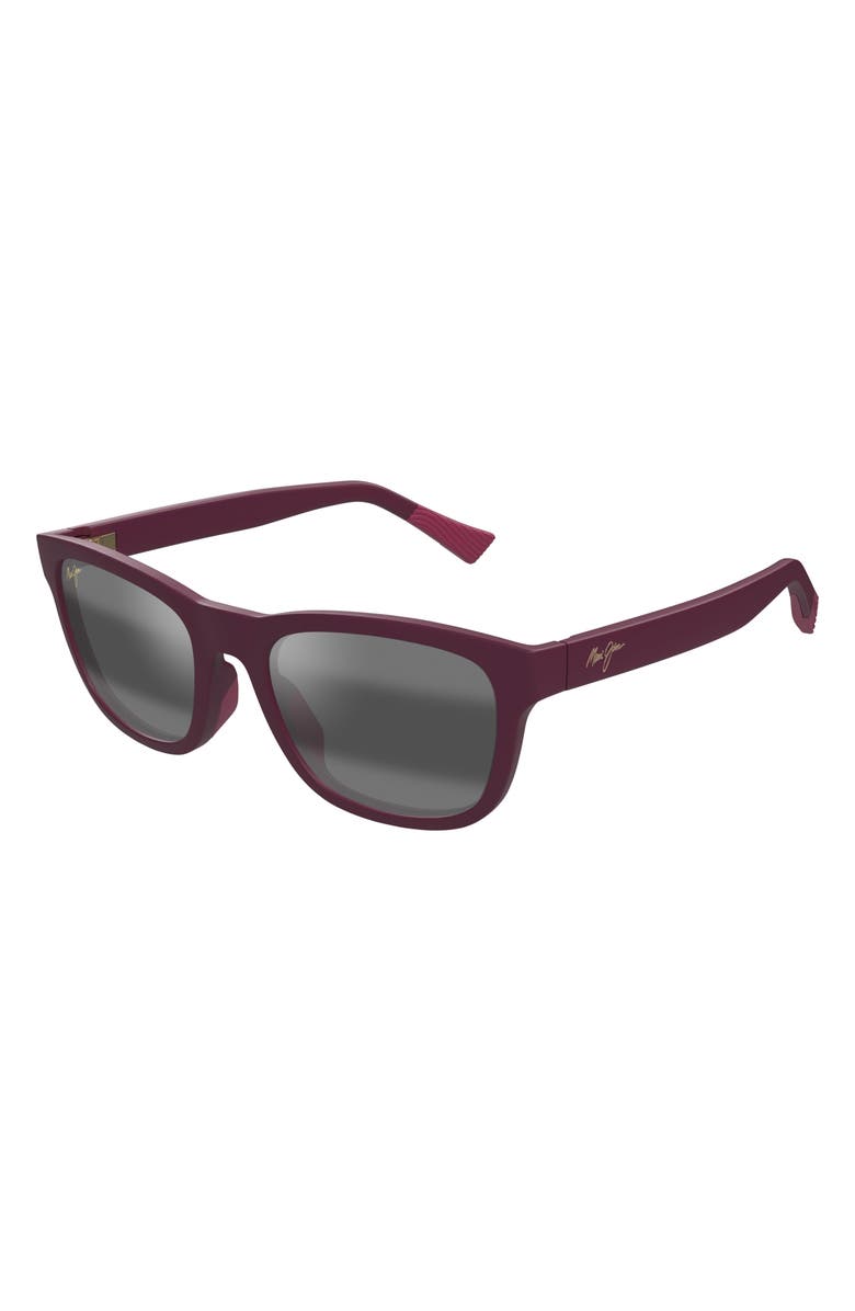 Maui Jim Kapii 54mm Gradient PolarizedPlus2<sup>®</sup> Square Sunglasses, Alternate, color, Purple/Neutral Grey
