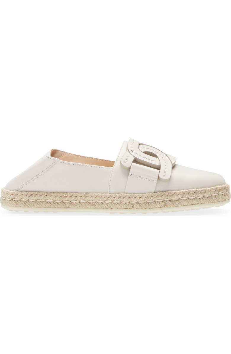 Tod's Kate Chain Detail Convertible Espadrille Flat, Alternate, color,