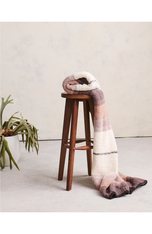 Barefoot Dreams Cozychic® Ombré Stripe Throw Blanket In Brown