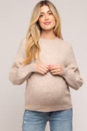 PinkBlush Bubble Sleeve Sweater