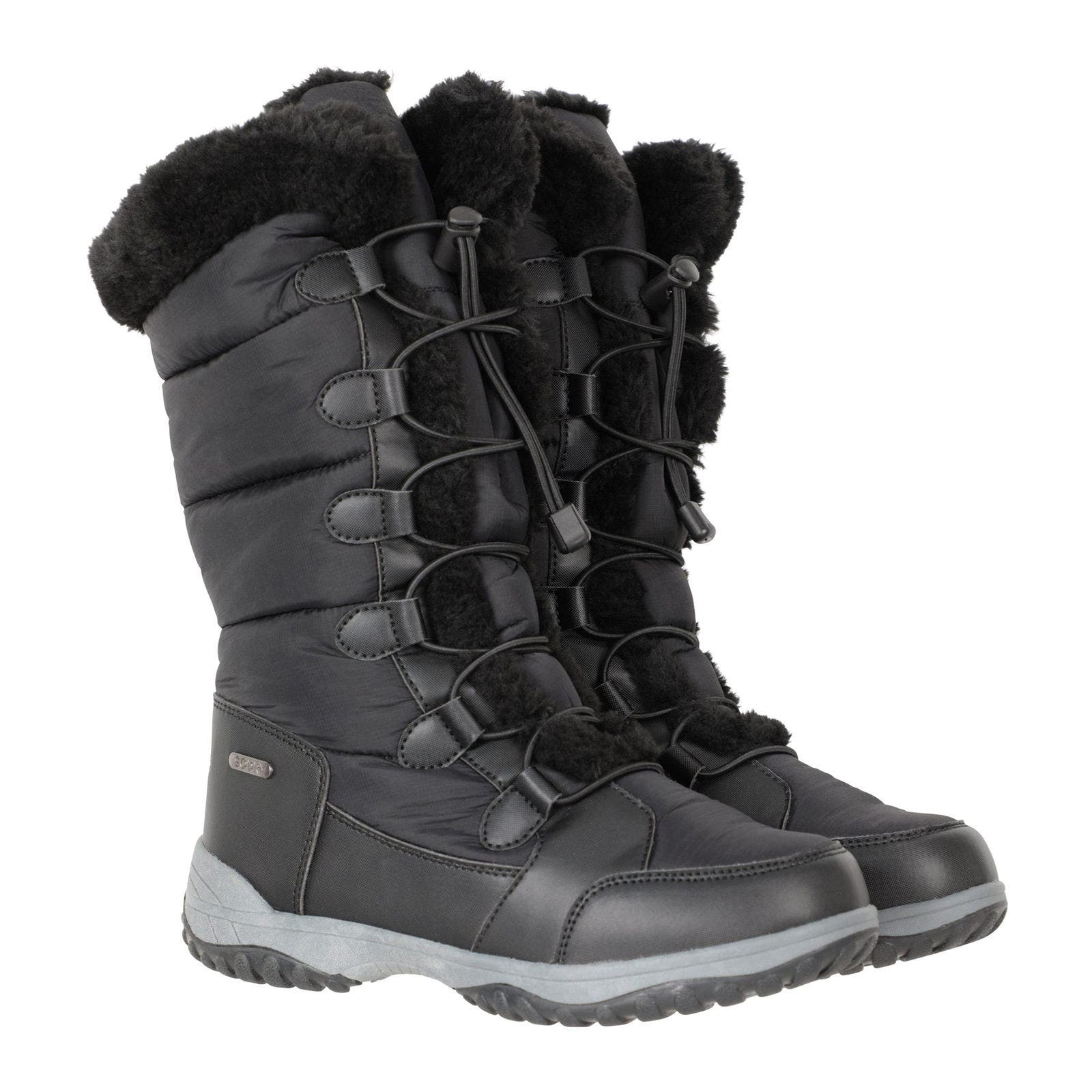 Snowflake Snow Boots, Alternate, color, Black