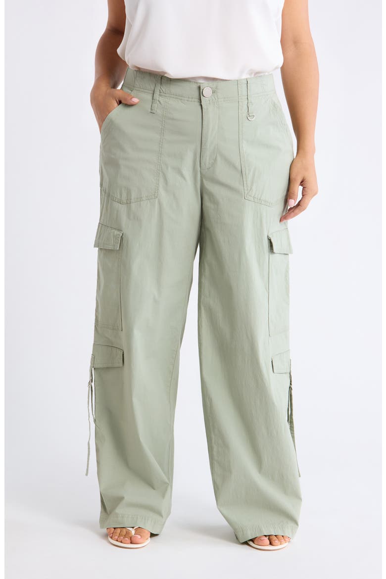 Skyrise High Rise Wide Leg Pants, Main, color, EUCALYPTUS