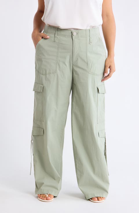 Skyrise High Rise Wide Leg Pants (Plus)