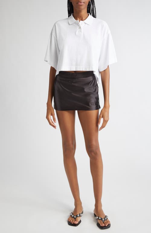 Alexander Wang Collared Shirt With Short Sleeves In White