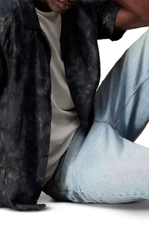 Rag & Bone Tapered Leg Jeans In Blue