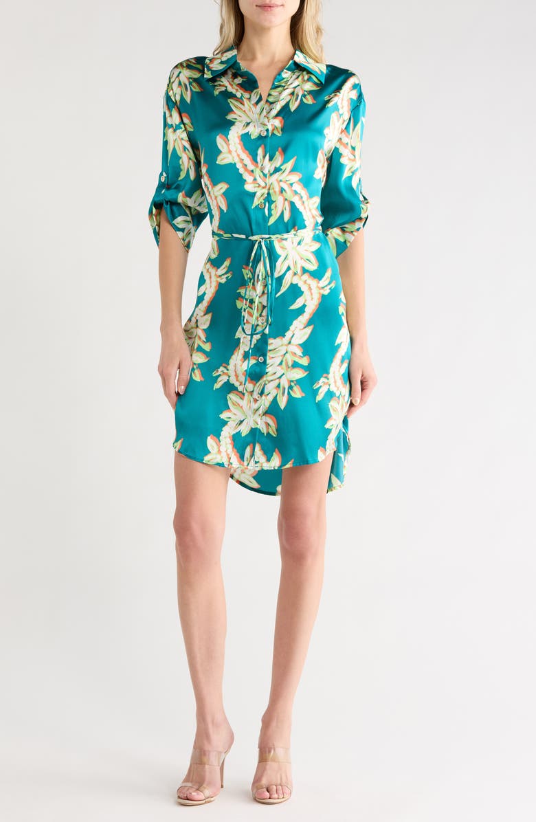 Tori Richard Lei of the Land Sheila Silk Dress, Main, color, 
