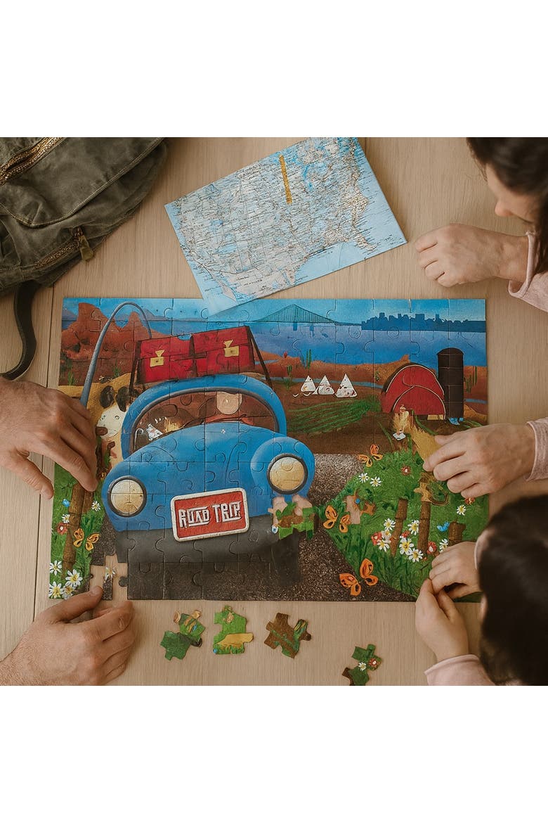 Road Trip 63 piece Jigsaw Puzzle for Adults, Alternate, color, Multicolor